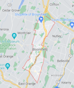Bloomfield NJ Map For Property Inspections
