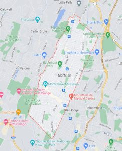Montclair NJ Map For Property Inspections
