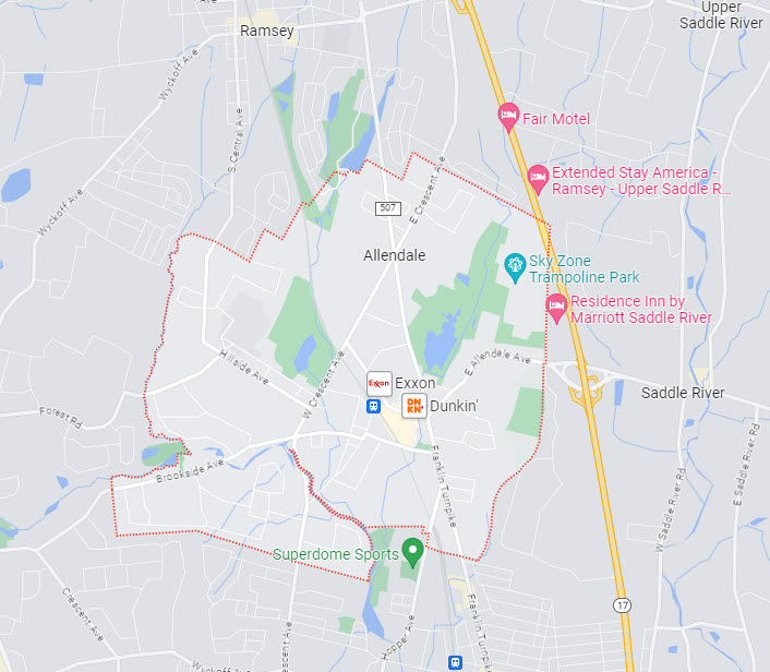 Allendale NJ Mold Inspector Mold Inspections Mold Testing Map